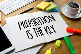 PREPARATION IS THE KEY Plan BE PREPARED Concept Just Prepare ...